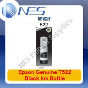 Epson Genuine T522 BLACK Ink Bottle for ET-2710 [C13T00M192]